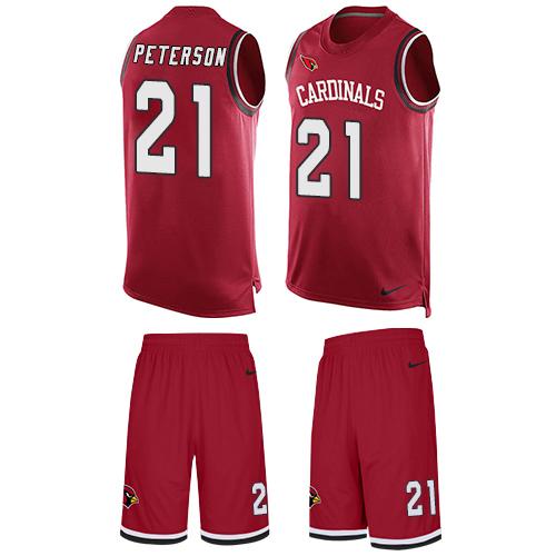 Nike Cardinals #21 Patrick Peterson Red Team Color Men's Stitched NFL Limited Tank Top Suit Jersey